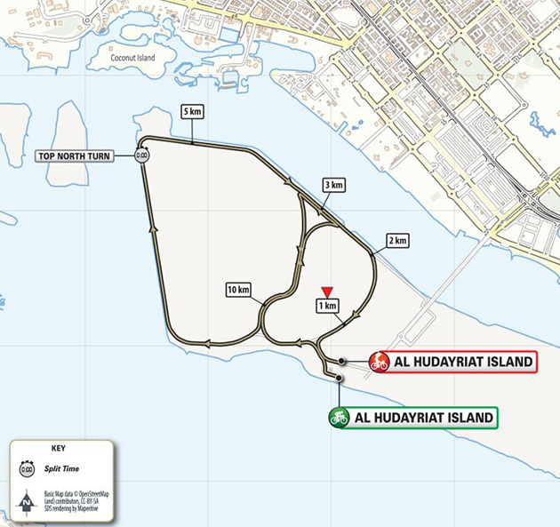 UAE Tour stage 1 map